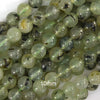 Natural Green Prehnite Round Beads Gemstone 15.5