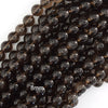 Natural Brown Smoky Quartz Round Beads Gemstone 15