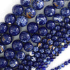 Synthetic Lapis Blue Sea Sediment Jasper Round Beads 15.5