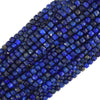AA Natural Faceted Cube Beads 15.5