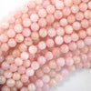Natural Light Pink Morganite Round Beads 15.5