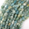 Natural Blue Amazonite Pebble Nugget Beads Gemstone 15.5
