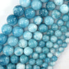 Blue Larimar Quartz Round Beads Gemstone 15