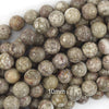 Natural Fossil Jasper Round Beads Gemstone 15