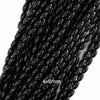 AA 4x6mm black onyx rice beads 15