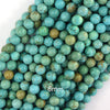 Greenish Blue Turquoise Round Beads Gemstone 15
