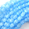 8x12mm Genuine Selenite Drum Barrel Beads Gemstone 15.5