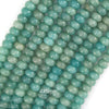 Natural Green African Amazonite Rondelle button Beads 15
