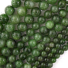 Natural Green Canada Jade Round Beads Gemstone 15