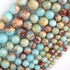 Synthetic Blue Sea Sediment Jasper Round Beads 15