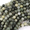 Natural Green Line Jasper Round Beads Gemstone 15