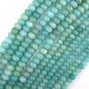 AA Natural Blue Amazonite Rondelle Button Beads Gemstone 15