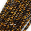 Natural Tiger Eye Rondelle Button Beads Gemstone 15