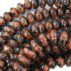 Snowflake Blue Goldstone Rondelle Button Beads Gemstone 15
