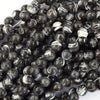 Black Gray Mother Of Pearl MOP Round Beads Gemstone 15.5