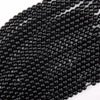 AA Natural Black Spinel Round Beads Gemstone 15