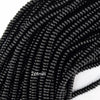 AA Black Onyx Rondelle Button Beads Gemstone 15