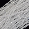 Faceted Clear White CZ Cubic Zirconia Round Beads 14