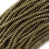 Pyrite Colored Hematite Heishi Rondelle Beads Gemstone 15.5