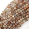 Natural Black Gold Super Seven Rutilated Quartz Round Beads 15