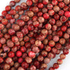 Red Sea Sediment Imperial Jasper Round Beads Gemstone 15