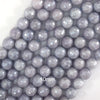 Mystic Titanium Faceted Blue Aquamarine Quartz Round Beads15
