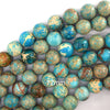 Sky Blue Sea Sediment Jasper Round Beads 15.5