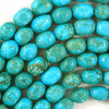 12mm - 14mm blue sea sediment jasper pebble nugget beads 15.5