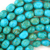 12mm - 14mm blue sea sediment jasper pebble nugget beads 15.5