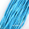 4x13mm blue turquoise tube cylinder beads 15