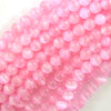 Genuine Pink Selenite Round Beads Gemstone 15.5