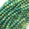 Natural Green Chrysoprase Round Beads 15.5