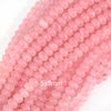Natural Pink Rose Quartz Rondelle Button Beads 15