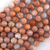 Natural Pink Mexican Agate Round Beads Gemstone 15