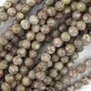 Natural Fossil Jasper Round Beads Gemstone 15