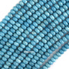 Blue Larimar Quartz Rondelle Button Beads Gemstone 15