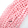 Pink Rose Quartz Round Beads Gemstone 15