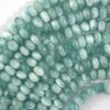 AA 5x8mm natural green moonstone rondelle beads 15.5
