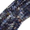 6mm Natural Various Gemstones Heart Beads 15