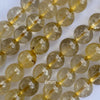 Natural Gold Rutilated Quartz Round Beads Gemstone 15