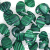 12x16mm synthetic green malachite flat teardrop beads 15.5