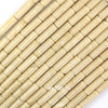 13mm natural cream river stone tube beads 15.5