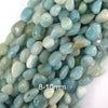 Natural Blue Amazonite Pebble Nugget Beads Gemstone 15.5