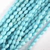 5x8mm cream blue turquoise rice beads 15.5