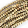 Natural Matte African Opal Round Beads Gemstone 15.5