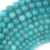 AA Natural African Green Amazonite Round Beads 15