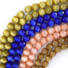 8mm Faceted Cats Eye Round Beads Gemstone 14