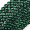AA Natural Green Malachite Round Beads Gemstone 15.5
