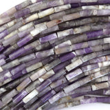 13mm natural multicolor light purple amethyst tube beads 15.5