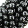 Natural Magnetic Hematite Round Beads 15